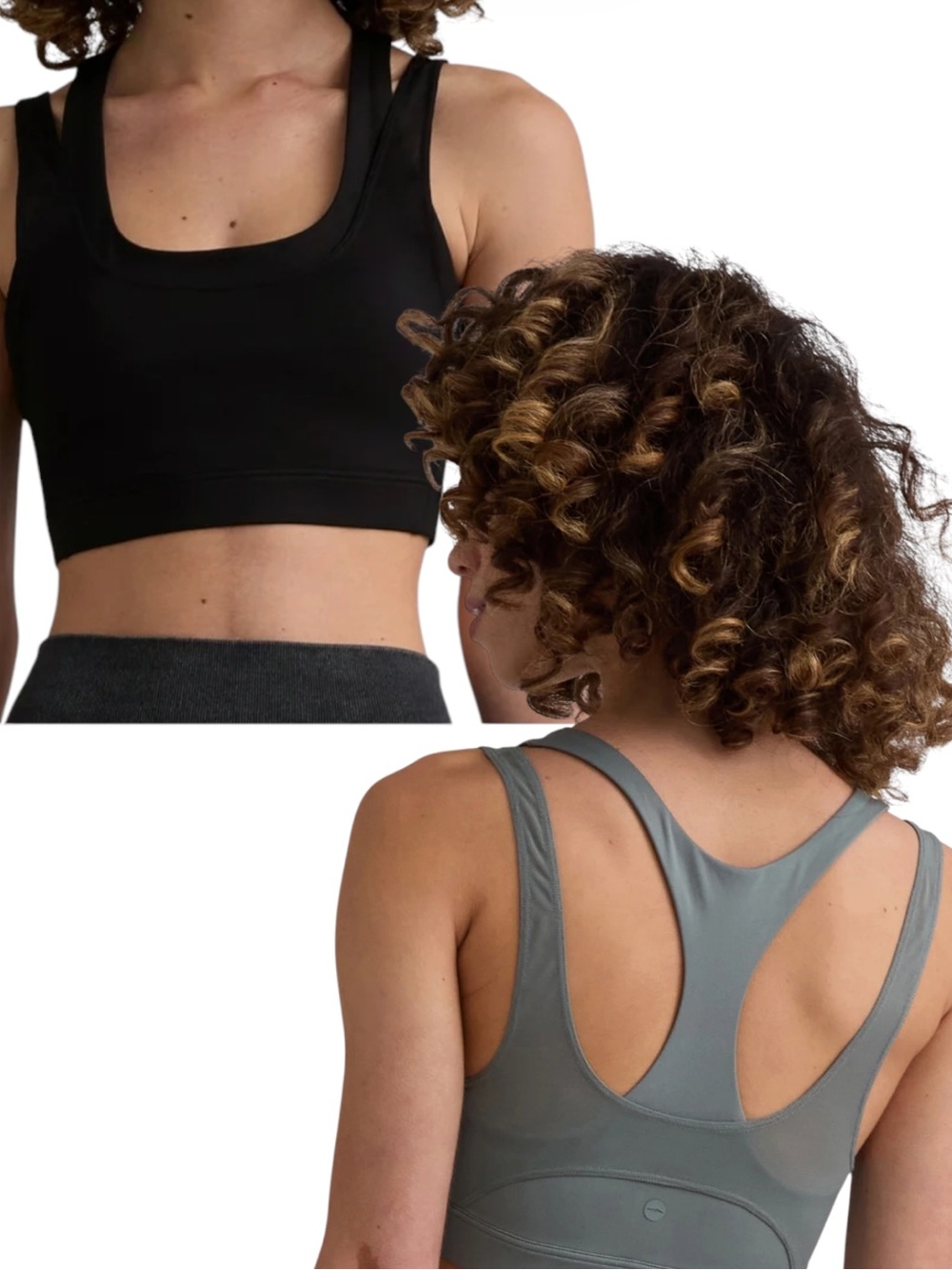 AVIA Double Layer Mesh Sports Bras (Set of 2) Size Medium